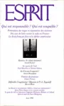 Esprit, n°6 - Juin 1993 - Qui est responsable ? Qui est coupable ?