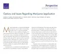 Options and issues regarding marijuana legalization