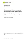 Consommation d'alcool pendant la grossesse et principe de précaution. Analyse des informations disponibles en ligne en Suisse
