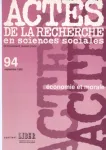Actes de la Recherche en Sciences Sociales, n°94 - Septembre 1992 - Économie et morale