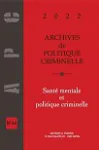 Archives de politique criminelle
