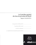 Le Contrôleur général des lieux de privation de liberté. Rapport d'activité 2011
