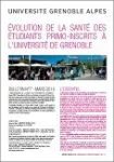 Evolution de la santé des étudiants primo-inscrits à l'Université de Grenoble
