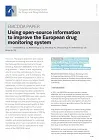 Using open-source information to improve the European drug monitoring system