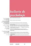 Bulletin de Psychologie