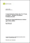 Santé et bien-être des 11 à 15 ans en Suisse. Situation en 2022, évolution dans le temps et corrélats. Résultats de l'étude Health Behaviour in School-aged Children (HBSC)