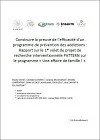 Construire la preuve de l'efficacité d'un programme de prévention des addictions. Rapport sur le 1er volet du projet de recherche interventionnelle PATTERN sur le programme « Une affaire de famille ! »