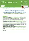 Prévalence du tabagisme en France hexagonale en 2023 parmi les 18-75 ans. Résultats de l'édition 2023 de l'enquête EROPP de l'OFDT