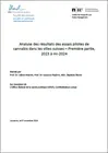 Analyse des résultats des essais pilotes de cannabis dans les villes suisses - Première partie, 2023 à mi-2024
